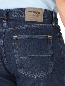 Shorts en jean bleu foncé pour homme, coupe droite, taille mi-haute, décontracté, été, coton respirant, tissu tissé - Product Image 5