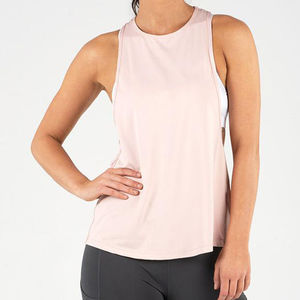 Gilet côtelé sans manches à col ras du cou, haute élasticité, avec logo brodé personnalisé, pour la gym et le fitness - Product Image 3