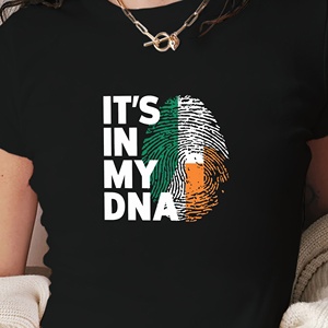 การออกแบบลายนิ้วมือแบบไอริช Y2K เสื้อยืดแฟชั่นสตรีแบบถักทรงสลิมฟิต - Product Image 1