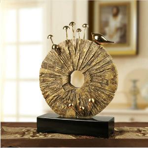 Sculpture abstraite traditionnelle en laiton et aluminium, art décoratif en métal, statue, figurine d'art métallique pour hôtel, décoration de table à domicile - Product Image 2