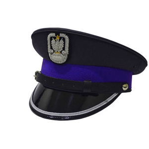 Gorra de fatiga del Rito Escocés con bordado a mano de estilo profesional masónico, con coronas de los Caballeros Templarios de Regalia y detalles de hilo metálico. - Product Image 3