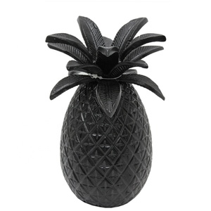 Vente en gros de haute qualité noir mat de créateur en métal ananas ornement design de luxe fait à la main en vrac - Product Image 1