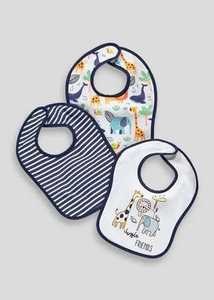 Bavoirs pour bébé, lot de 3, en coton doux, absorbants, respirants, réutilisables, unisexes, pour nouveau-nés, lavables - Product Image 3