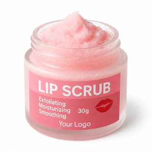 Exfoliante Labial Natural de Marca Privada con Sabor a Fresa, Fabricante de Exfoliantes Labiales de Azúcar Nutritivos e Hidratantes - Product Image 1