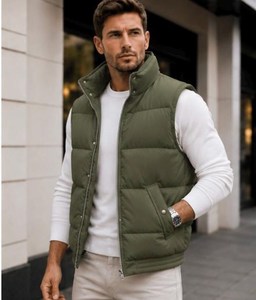 Gilet matelassé unisexe résistant à l'eau, léger, chaud, sans manches, pour l'hiver, vêtement d'extérieur - Product Image 3