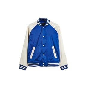 Chaquetas universitarias de béisbol con forro personalizado para hombre, chaqueta universitaria de satén con serigrafía transpirable de alta calidad para hombre - Product Image 1
