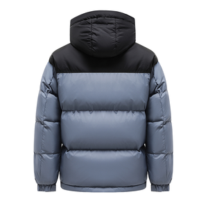 Hot Sale Custom Logo Design Men's Winter Bubble Down Coats <b>Plain</b> Zip Up Lightweight Sports High Quality Shiny Puffer Jacket - Product Image 3