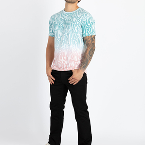 Camiseta de Manga Corta con Cuello Redondo para Hombre, Colores y Logotipo Personalizados, Transpirable, Corte Regular, Estilo Casual, 100% Algodón Jersey - Product Image 3