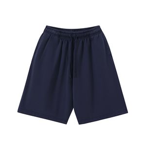Pantalones cortos tipo Bermuda de algodón de color sólido para hombre, talla grande, con cordón en la cintura y bolsillos, estilo casual - Product Image 2