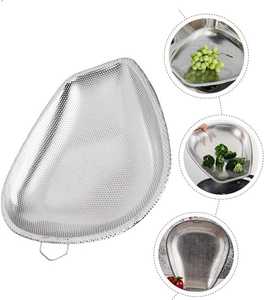 Passoire en maille fine en acier inoxydable, lave-riz, tamis alimentaire pour pâtes, légumes, fruits, durable pour la cuisine - Product Image 2