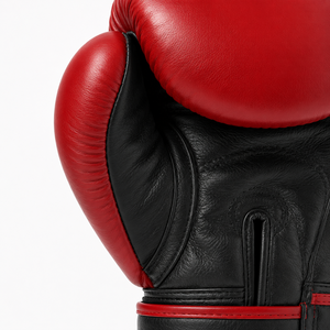 Gants de boxe en PU rouge et noir, légers, imperméables, de qualité supérieure, avec logo personnalisé, pour l'entraînement en salle de sport et pour les grossistes - Product Image 4