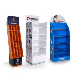 Présentoir sur pied à 4 niveaux en carton ondulé, personnalisable par le fabricant vietnamien, pour panneaux d'affichage - Idéal pour la vente au détail - Product Image 3