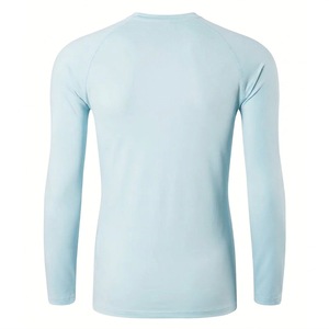Premium <b>Men</b> s Performance Rash Guard Long Sleeve Sun Protection <b>Base</b> <b>Layer</b> Customizable Slim Fit Gym Outdoor Athletic Shirt - Product Image 3