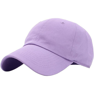Gorra de Béisbol Lavanda de 6 Paneles, Sarga de Algodón, Ajustable con Cierre a Presión, Unisex, Casual, para Primavera y Verano - Product Image 1
