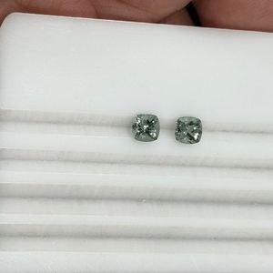 Elegante Par de Turmalinas Verdes Menta Naturales, Corte Cojín, 2 Quilates, Calibradas, Claridad Lupa, Grado AAAA, Gema de Joyería Fina de Madagascar - Product Image 6