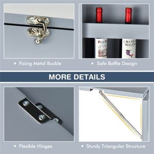 Gray Wall-Mounted <b>Computer</b> Desk for <b>Office</b> Use - Product Image 6