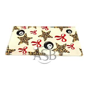 Paleta de Extensión de Pestañas Acrílicas con Diseño de Lazo, Estrella y Leopardo, Impresión de Logotipo Personalizado con Imanes, Novedad 2026 - Product Image 3