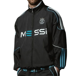 New Arrival Elite Messi x Kith Football Black Track Jacket | Signature Streetwear Edition Wholesale Engineered Athleisure - Product Image 3