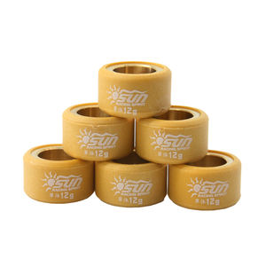 Rodillos de polea CVT de latón SUN Racing Taiwan 12G 20x12mm, nuevo juego de 6 piezas para MIO125/MIOi125/NMAX155/AEROX155, encendido suave - Product Image 1