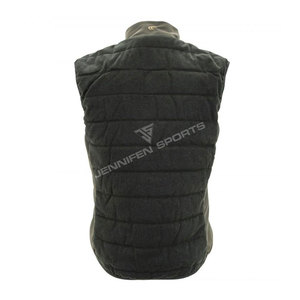Gilet Homme Rétro de Chasse et Sport en Plein Air, Sans Manches, 100% Laine Rembourrée, Personnalisé, avec Fermeture Éclair Volante, Coupe-Vent - Product Image 3