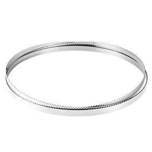 Lame de scie à ruban en acier au carbone haute résistance SK5 de 150 pouces, 4 TPI, 18 HRC, dents affûtées, 0,75 pouce, remplacement pour scie principale - Product Image 1