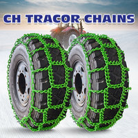 Nuevas Cadenas para Neumáticos de Tractor HUANAN de Acero Aleado Galvanizado y Tratado Térmicamente, de Alta Resistencia para Tractores Agrícolas y Cargadoras de Ruedas