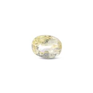 3 Carat Oval Cut Yellow Sapphire Loose Gemstone for Fine Jewelry - Product Image 1