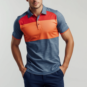 Polo 100 % polyester avec logo personnalisé, séchage rapide, tee-shirt sport décontracté avec personnalisation OEM ODM - Product Image 1
