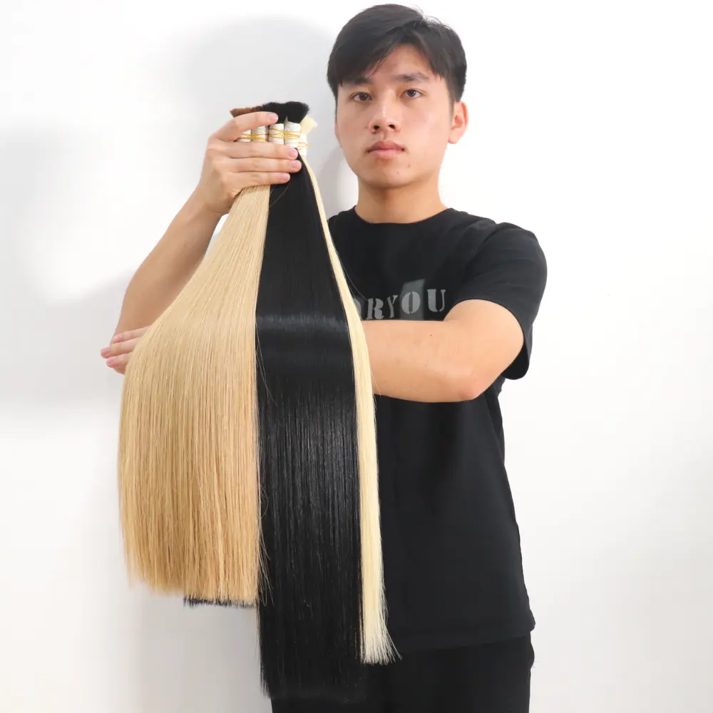Christmas Sale Bulk Human Hair Extension from 100% Raw Vietnamese Hair Full 6 - 40 inches