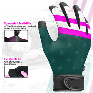 Gants de frappe à doigts entiers en cuir PU vert, rose, blanc, noir, avec fermeture auto-agrippante, durables, pour entraînement, unisexe adulte - Product Image 3
