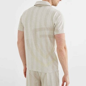 Ensembles de shorts pour hommes OEM, logo personnalisé, coton pour l'été, ensemble de polo et de shorts pour hommes - Product Image 6