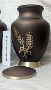 <b>Large</b> Modern Handmade Aluminum Cremation <b>Urns</b>-Decorative Funeral <b>Urn</b> with Custom Designs Durable & <b>Large</b> Capacity - Product Image 4