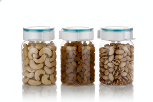 Glass Food <b>Storage</b> <b>Jars</b> With ClipOn Lids Airtight Freshness Preservation <b>For</b> <b>Kitchen</b> Spice Containers Cylinder Minimalist Design - Product Image 4