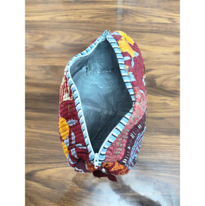 Bohemian Textile Eco-Friendly Durable Cosmetic Bag Cover Closure Multi-Function Geometric Patterned Pouch Gift for Her - Product Image 4