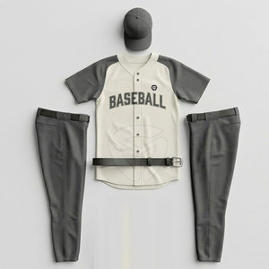 Ensemble d'uniformes de baseball pour hommes Tissu léger et respirant Conception durable Parfait pour les séances d'entraînement et les matchs de compétition - Product Image 6