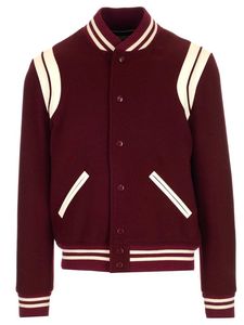 Customizable Men's Classic Varsity Fleece <b>Jacket</b> 100% Cotton Canvas Streetwear Style with Logo <b>Patch</b> for Winter - Product Image 2