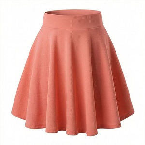 Falda Plisada de Cintura Alta para Mujer, Estilo Línea A, Color Sólido, Transpirable, Largo hasta la Rodilla, Tela de Spandex y Poliéster, Estilo para Todas las Temporadas - Product Image 5