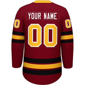 Fabricant de maillots de hockey sur glace par sublimation, vente en gros, uniformes d'équipe, vêtements de sport respirants, polyester à séchage rapide pour l'entraînement et les matchs - Product Image 5