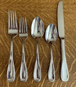 Ensemble de couverts modernes en acier inoxydable écologique, service de couverts poli miroir, durable, résistant à la rouille - Product Image 3