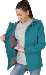 ผู้ผลิตเสื้อแจ็คเก็ตกันลมแบบ OEM สีสันตัดกัน เสื้อแจ็คเก็ตกันลมสำหรับผู้หญิง น้ำหนักเบา สำหรับเล่นกีฬา กันน้ำ มีฮู้ด - Product Image 2