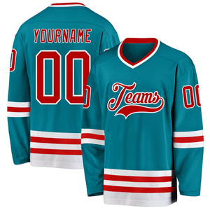 Maillot de hockey personnalisé pour hommes, uniforme d'équipe personnalisé, respirant, séchage rapide, vêtements de sport pour hockey sur glace, fournisseur - Product Image 4