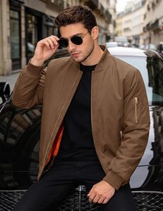 Bomber Jacket Men's Polyester Embroidered Flight Jacket Custom Logo Premium Quality OEM ODM Bulk Manufacturer <b>Comfy</b> Wear - Product Image 3