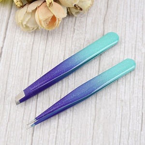 2026 Customized Top Design Eyebrow Tweezer Hair Beauty Slanted Puller Stainless Steel Eye Brow Clips <b>Makeup</b> <b>Tool</b> - Product Image 3