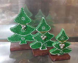 Decoración de árbol de Navidad con cuentas hechas a mano de lujo plástico colgante de alta calidad con adornos de estilo festivo - Product Image 2