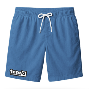 Pantalones Cortos Casuales de Lona Sólida para Hombre, 100% Poliéster, de Secado Rápido, para Gimnasio y Playa, Cintura Elástica Alta, Transpirables, con Cordón Ajustable, Moda Privada - Product Image 4