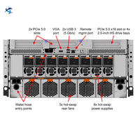 Serveur IA à refroidissement liquide SR780a V3 5U avec 8 GPU, processeur Intel Xeon de 5e génération, PCIe Gen5, calcul haute performance pour l'IA générative