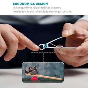 Coupe-ongles à ouverture ultra-large, ensemble de coupe-ongles en acier inoxydable robuste pour ongles épais, coupe-ongles de qualité supérieure - Product Image 3