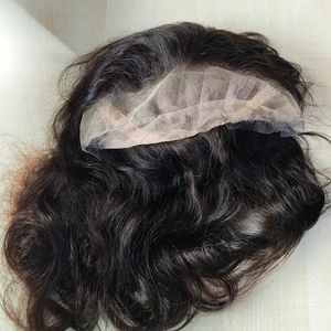 Perruque 100% Cheveux Indiens Vierges, Full Lace HD, Ligne de Cheveux Naturelle, Sans Colle, Dentelle HD Invisible Premium, Double Trame Faite à la Machine, Perm - Product Image 4