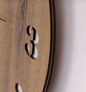 Rustic Wooden <b>Clock</b> Handmade Decorative Natural Wood Timepiece Low Price Interior Decor Luxury Wooden <b>Clock</b> - Product Image 2