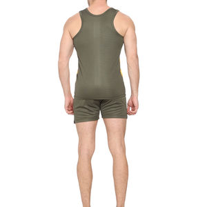 Débardeur côtelé sans manches en coton blanc de haute qualité pour homme, séchage rapide, sublimation, style décontracté - Product Image 4